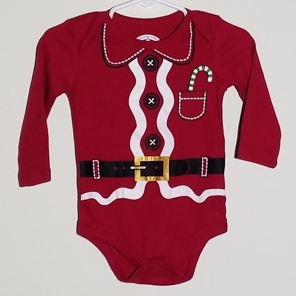 Christmas Santa Set Bodysuit Sweatpants 12m - Picture 2 of 8